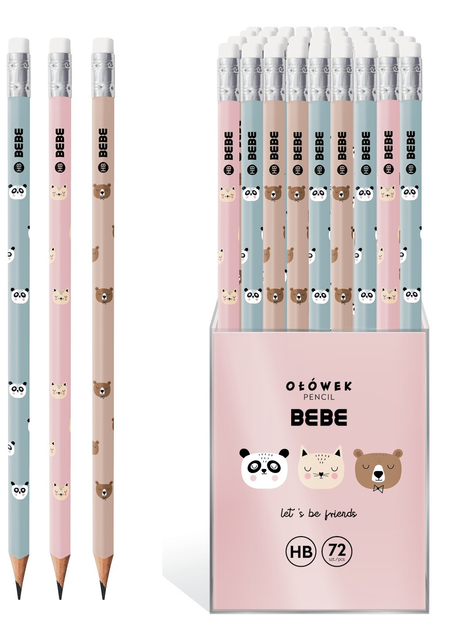 Ołówek z gumką BB Friends Girl BBI Interdruk